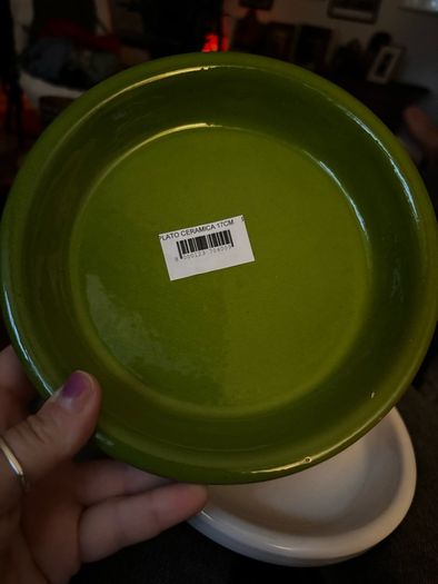 Ceramic plant pot plates x 3