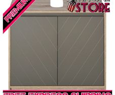 Under Sink Storage Cabinet Floor Standing Cupboard w/ Adjustable Shelf Bathroom Cabinet 2 Doors  (FREE SHIPPING)