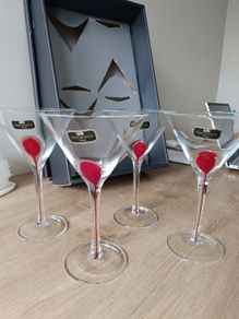 Martini Glasses x 4 Newbridge (unused in box)