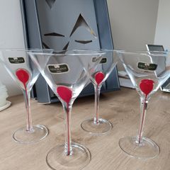 Martini Glasses x 4 Newbridge (unused in box)