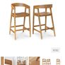 Ella Classic Oak Bar Stool / Island stool Image 2