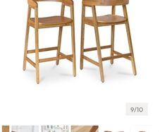 Ella Classic Oak Bar Stool / Island stool