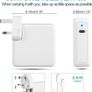 MacBook Pro Charger 96W Super Fast Laptop Charger for MacBook Air USB C Compatible with MacBook Pro 16,15,14,13 inches, iPad Pro 12.9, 11inches and all USB C devices Image 2