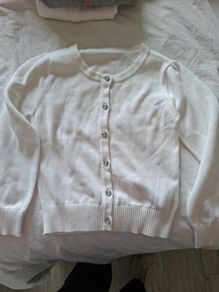 BNWOT White Cardigan Age 6