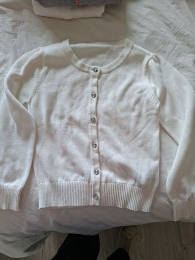BNWOT White Cardigan Age 6