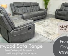 New Westwood 3+1+1 Grey Colour Sofa Sets