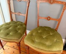 Vintage Upholstered Dining Chairs