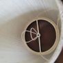 Vintage cream/ivory silk clip on shades x 5 Image 3