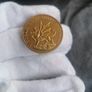1969 Charles Prince Of Wales Gold Plated Medallion Image 2