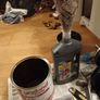 Black high gloss oil base paint 1.5 liters paint for exterior or Interior use metal or wood  it will hard stick on.   1.5 liters left  on can Seems a bit too much for what I need. Image 5