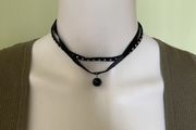 Black choker necklace-crochet