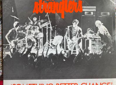 The stranglers Something better change picture sleeve vinyl record single in vg+ condition