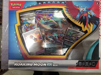 Roaring Moon Ex Pokemon TCG box Set Scarlet & Violet. New and Sealed.