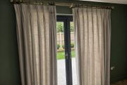 Pinch Pleat Curtains with Curtain Pole