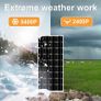 100W 18V Monocrystalline Solar Panel to Charge 12V Battery for Caravan Van RV Boat Off-grid home (FREE SHIPPING) Image 3