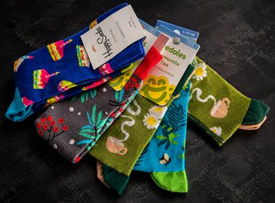 5 Pairs of Colourful Patterned Socks
