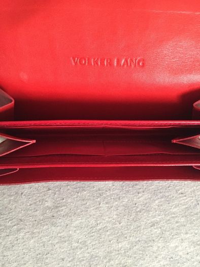 REDUCED Designer Volker Lang leather wallet purse