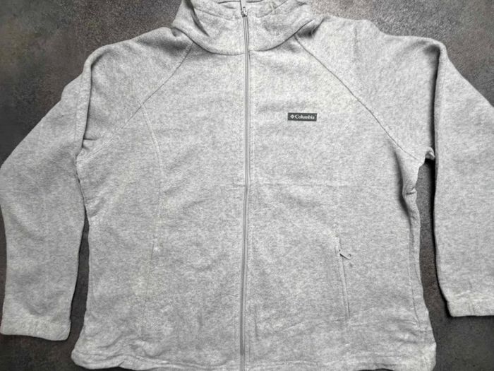 columbia fleece jacket grey
