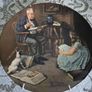 Vintage Norman Rockwell The storyteller ceramic plate 1984 Image 2