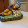 Figurine  man and his dog. Image 4