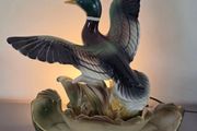 Ceramic Lamp/Planter  Duck