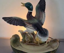 Ceramic Lamp/Planter  Duck