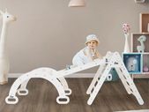 Climbing toy set of 3 with climbing triangle, slide