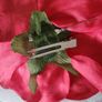 red flower on clip + pin Image 2