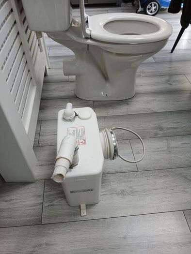 saniflo and toilet