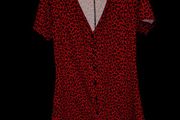 Red Animal Print Dress