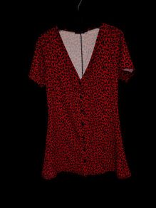 Red Animal Print Dress