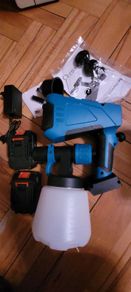 88VF 1500W 1000ML Cordless Electric Spray Gun with 3Nozzle Flow Control Airbrush High Power Paint Sprayer For Makita 18V Battery