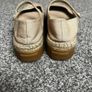 Prada Gabardine Canvas Mary Jane Sz 4.5UK 37 Beige Canvas Platform Espadrille Image 3