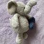 Cute Grey Elephant Plush with  Heart Image 3