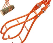 Timber Claw Hook, 28 inch 4 Claw Log Grapple for Logging Tongs, Swivel Steel Log Lifting Tongs, Eagle Claws Design with 2205 lbs/1000 kg Loading Capacity