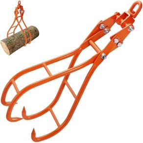 Timber Claw Hook, 28 inch 4 Claw Log Grapple for Logging Tongs, Swivel Steel Log Lifting Tongs, Eagle Claws Design with 2205 lbs/1000 kg Loading Capacity