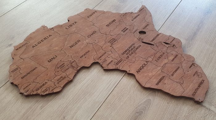 2D Classic Version Map of The World Country Borders and Names