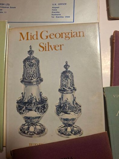 10 x Vintage1920's / 60's  Books on old silver from the 18th century