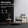 Soundproofing Panels Acoustic Panels 45.67"x22.83" Self-Adhesive 3D Sound Absorbing Wall Panels,for Sound Absorbing, Soundproof Panels for Living Room (Black, 4-Pack (29sq.ft.)) Image 2