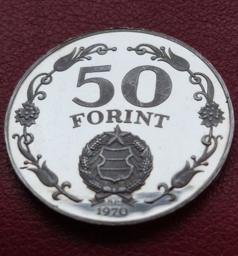 Hungary / Magyar  50 Forint Liberation Silver Coin