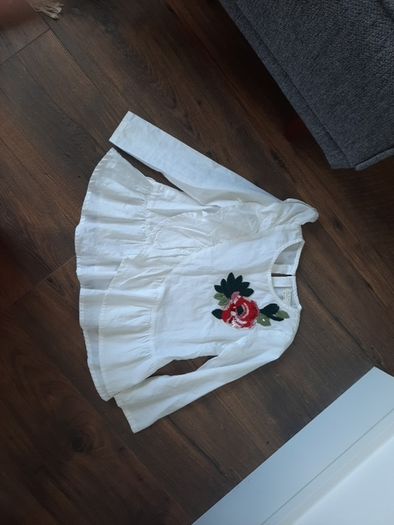 Zara white blouse top girls size 5 years