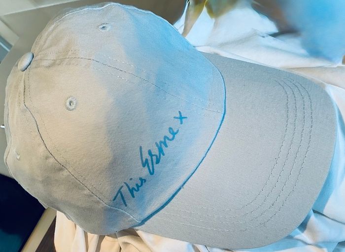 This Esme Baseball hat baby blue summer hat equestrian
