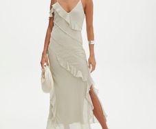 Ruffled maxi dress