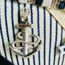Rare Mary Frances Nautical Shoulder Tote Designer Bag Image 3