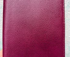 Tumi leather passport cover, burgundy