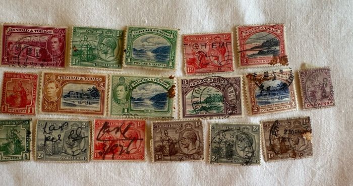 Caribbean, Jamaica and Barbados stamps from 1921 until 1944