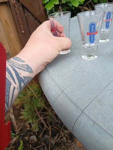 5 schnaps glasses