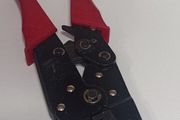 An Un-Branded  Insulated Ratchet Crimping Tool (Boot Lace Ferrule Crimper)