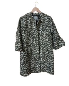 Culture sparkly cheetah print Dress Coat
