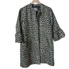 Culture sparkly cheetah print Dress Coat